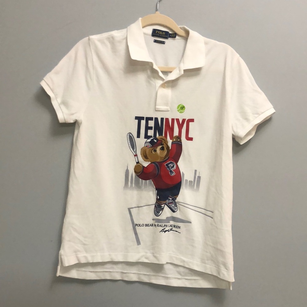 Polo Ralph Lauren tennis bear polo size m